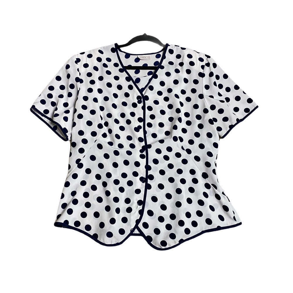 Lauren Lee Blouse Short Sleeves Polka Dot
